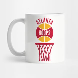 Retro Atlanta Red and Gold Hoops Logo Mug